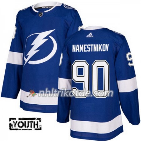 Tampa Bay Lightning Trikot Vladislav Namestnikov 90 Adidas 2017-2018 Blau Authentic - Kinder